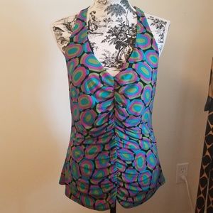 Bisou Bisou halter top with padded built in bra